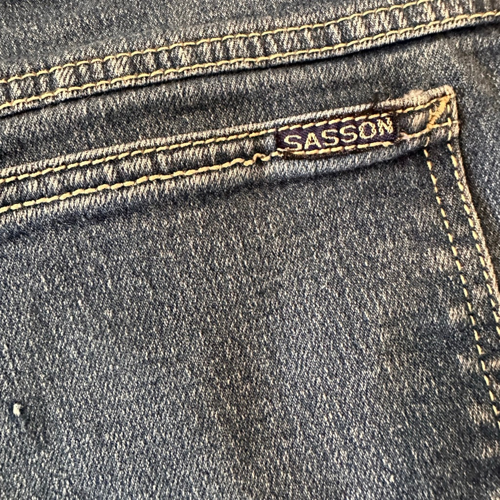 Vintage Sasson High Rise Straight Leg Jeans | Classic Blue Denim | 90s Fit | Sm - Picture 4 of 8